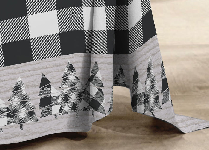 Telo Arredo Multiuso Linea Pensieri Delicati In Cotone Disegno Canada - Singolo - Grigio