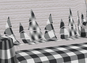 Telo Arredo Multiuso Linea Pensieri Delicati In Cotone Disegno Canada - Singolo - Grigio