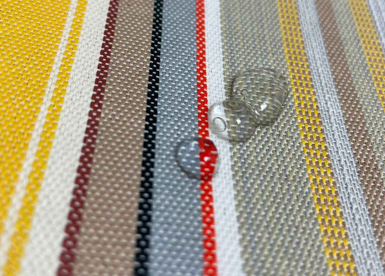 Tenda Da Sole A Caduta Per Esterno Balcone Casa Telo Ombra Modello Riga Fine - 145x300 - Giallo