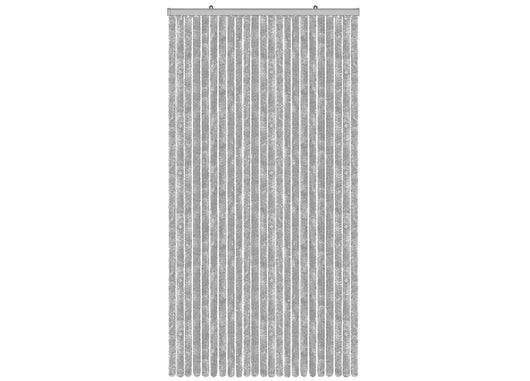 Tenda Antimosca Antirumore Caduta Pannello Porta Finestra Casa In Ciniglia - 120x230 - Grigio