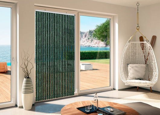 Tenda Antimosca Antirumore Caduta Pannello Porta Finestra Casa In Ciniglia - 120x230 - Verde
