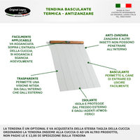 CUCCIA IN LEGNO DA ESTERNO MODELLO ALPI B-BARBONCINO CON "TENDINA OMAGGIO" L.60 x P.70 x H.62