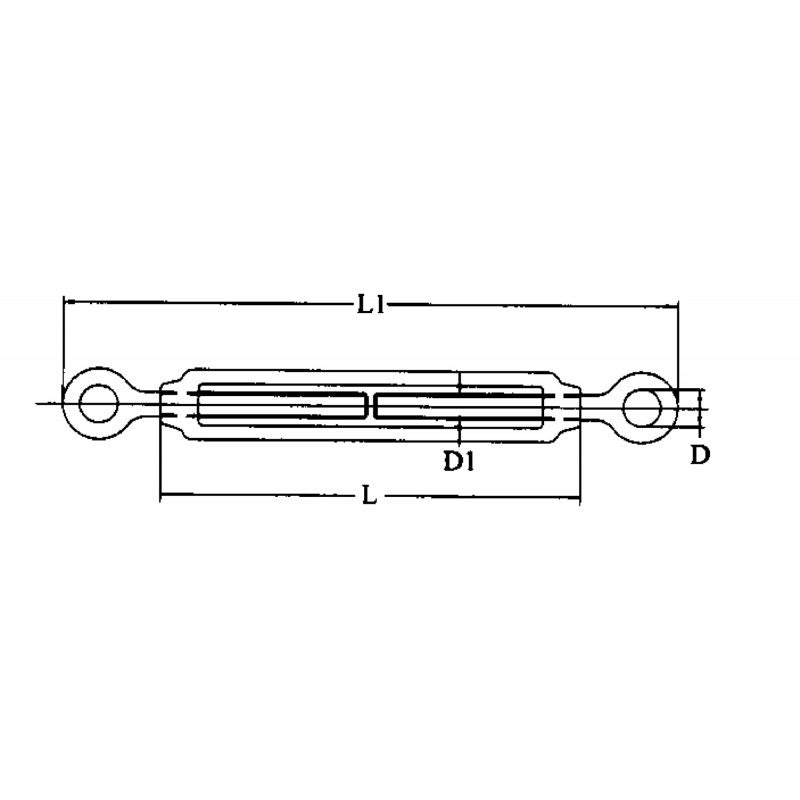 TENDITORE INOX M6 OCCHIO-OCCHIO