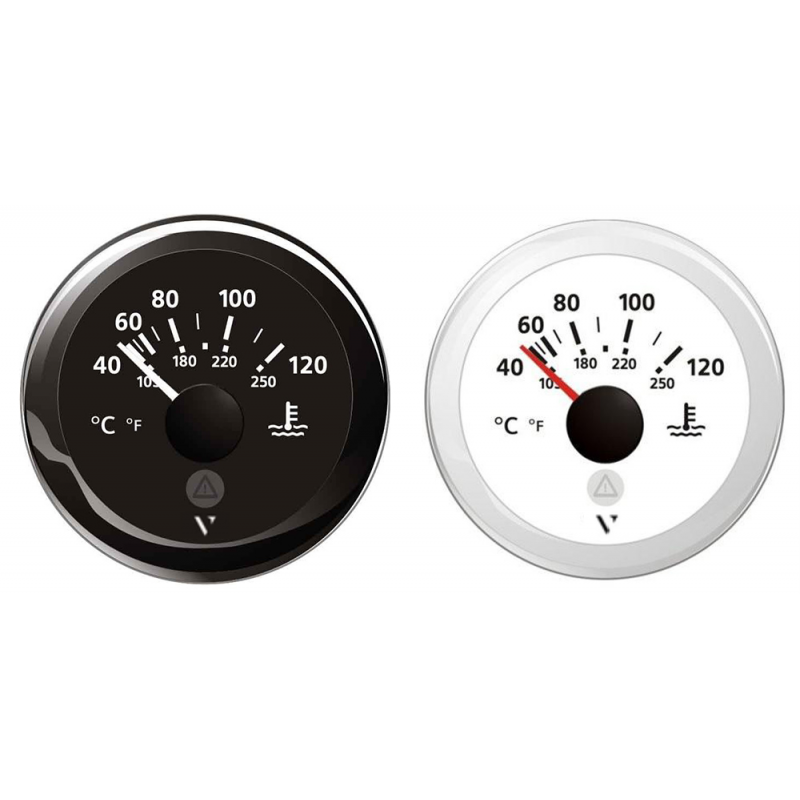 TERMOMETRO ACQUA 12/24V NERO