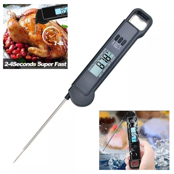 TERMOMETRO DA CUCINA DIGITALE CON SONDA ALIMENTI BEVANDE -50° A 300° C TP-660