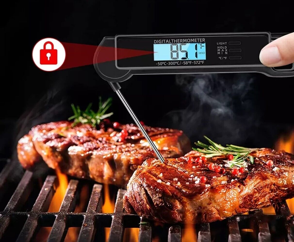 TERMOMETRO DA CUCINA DIGITALE CON SONDA ALIMENTI BEVANDE -50° A 300° C TP-660