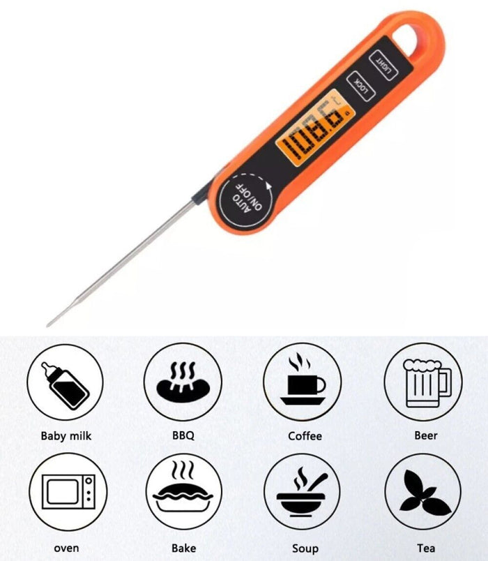 TERMOMETRO DA CUCINA DIGITALE CON SONDA ALIMENTI BEVANDE -50° A 300° C YZ6021