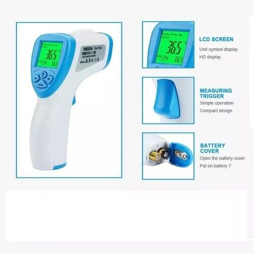 TERMOMETRO FEBBRE TEMPERATURA DIGITALE INFRAROSSI SENZA CONTATTO