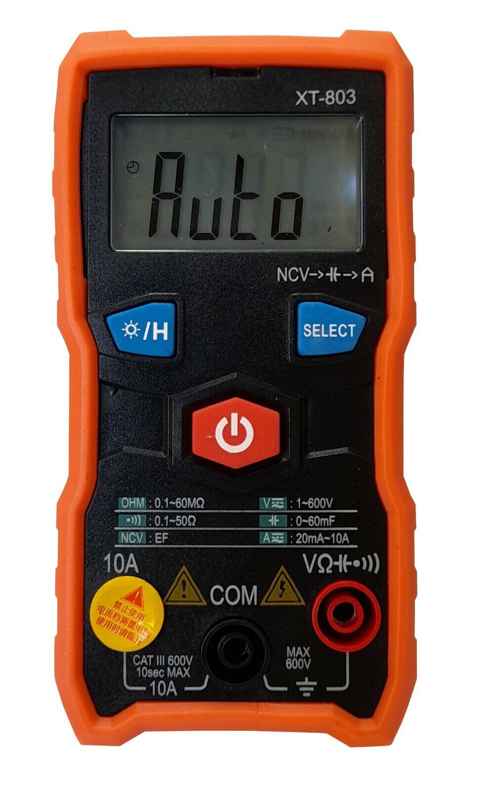 TESTER MULTIMETER MULTIMETRO DIGITALE PRO TESTER PROFESSIONALE CON CAVI XT-803