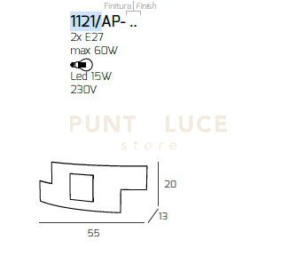 TETRIS COLOR APPLIQUE 2 LUCI SABBIA 1121-AP-SA