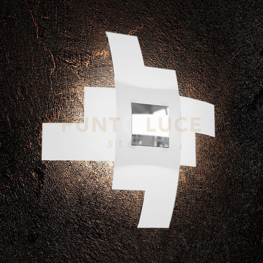 TETRIS COLOR APPLIQUE-PLAFONIERA D.55 CM. 4 LUCI CROMO 1121-55-CR