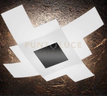 TETRIS COLOR APPLIQUE-PLAFONIERA D.55 CM. 4 LUCI GRIGIO ANTRACITE 1121-55-GA