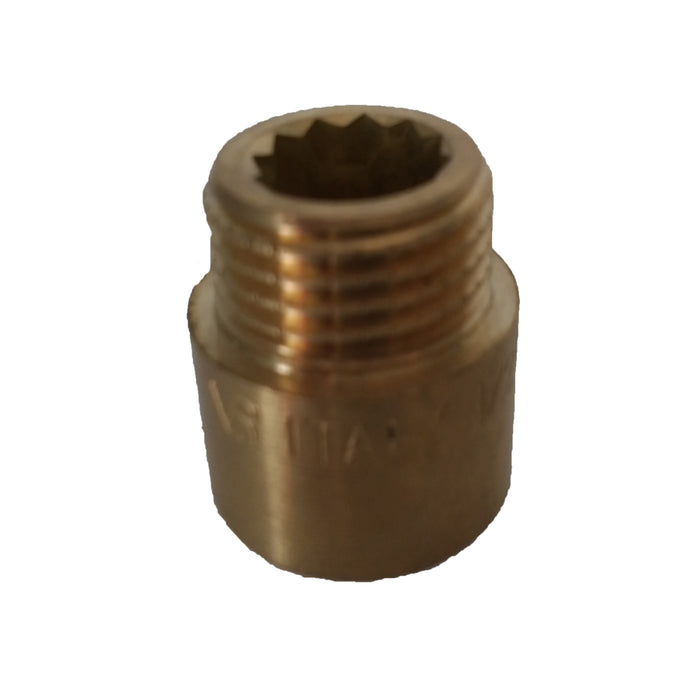 Raccorderia raccordo prolunga ottone giallo m f alta qualità *** misura 1cm 1/2"-m f, confezione 1