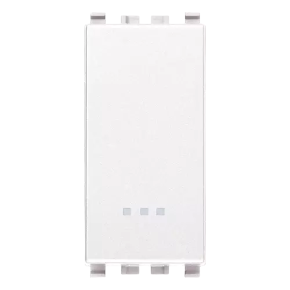 Vimar pulsante 1p no 10a illuminabile con tasto sostituibile serie eikon *** colore bianco, confezione 1