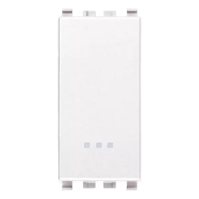Vimar pulsante 1p no 10a illuminabile con tasto sostituibile serie eikon *** colore bianco, confezione 1