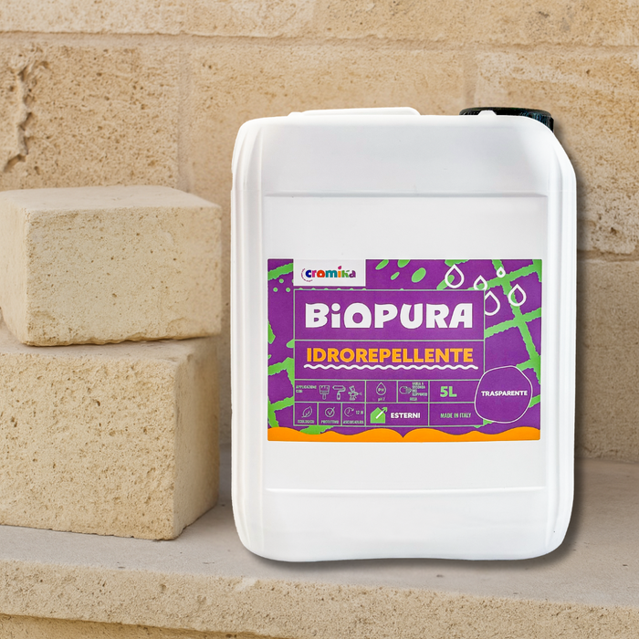 Idrorepellente siliconico trasparente acqua pronto uso linea biopura cromika *** formato 5 lt, confezione 1