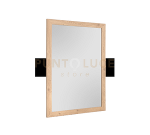 THEA SPECCHIO DA PARETE CON CORNICE LISCIA CON GANCI X INSTALLAZIONE ORIZZONTALE E VERTICALE 48X68CM