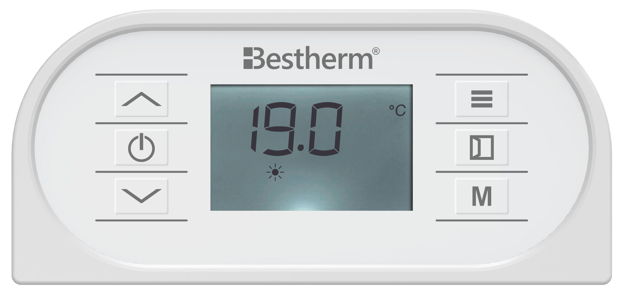 Radiatore elettrico fisso ad inerzia secca ghisa + pellicola + plug & play 1000W ALMEA orizzontale bianco