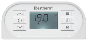 Radiatore elettrico fisso ad inerzia secca ghisa + pellicola + plug & play 1000W ALMEA orizzontale bianco