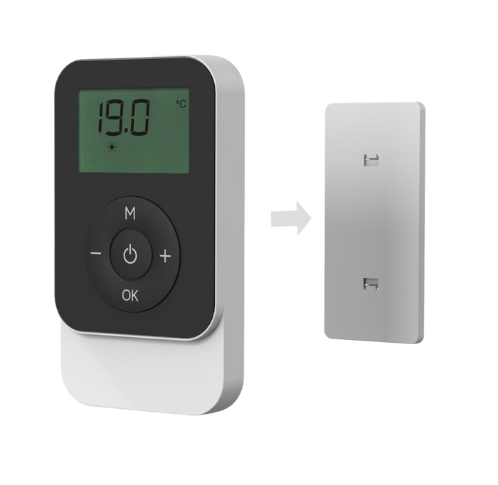 Scaldasalviette elettrico senza liquidi 500W H.101xL50cm ANIS bianco