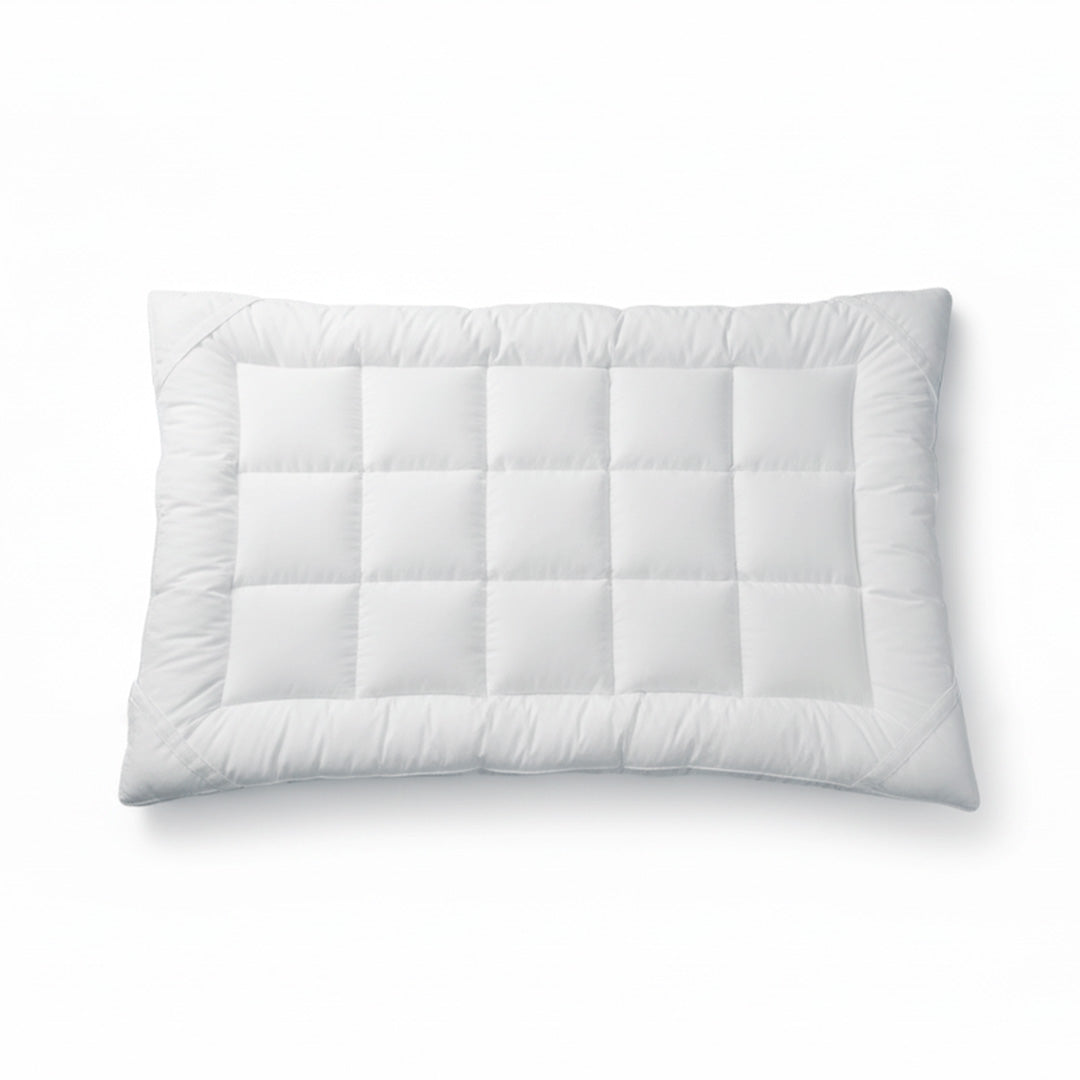 The White Stone Topper 180x200 cm in Ovatta da 800 gr | Coprimaterasso Imbottito in Palline di Ovatta con Rivestimento in Microfibra Traspirante | Comfort e Volume Extra | Protezione Materasso