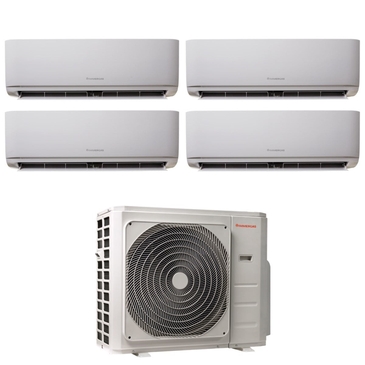 Climatizzatore Condizionatore Immergas Quadri Split Inverter serie THOR 9+9+12+12 con MULTI 36-4 R-32 Wi-Fi Optional 9000+9000+12000+12000