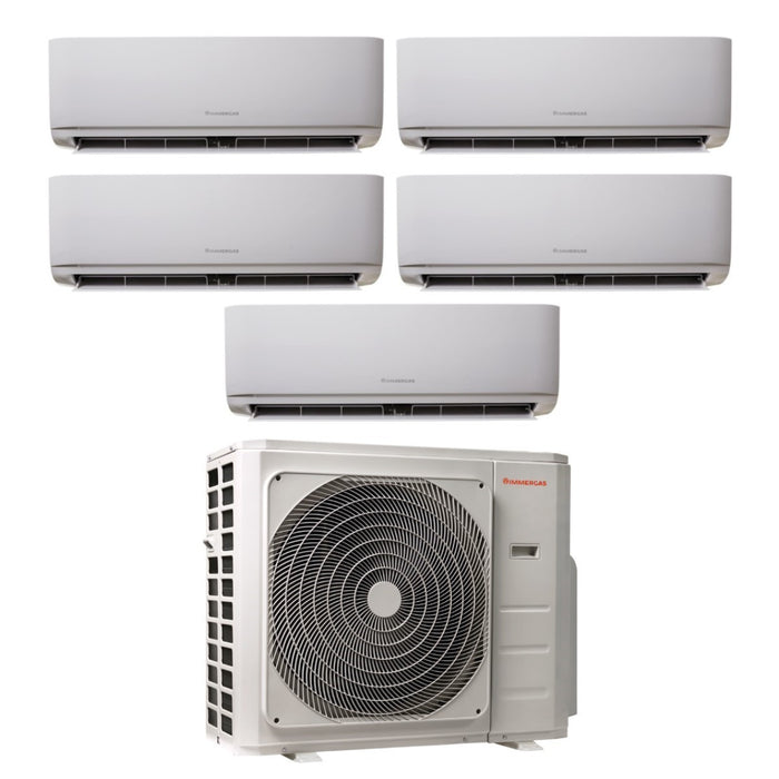 Climatizzatore Condizionatore Immergas Penta Split Inverter serie THOR 9+9+9+9+18 con MULTI 42-5 R-32 Wi-Fi Optional 9000+9000+9000+9000+18000