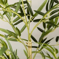 Bambù in Vaso Artificiale Alto 150cm per Interno ed Esterno, Verde