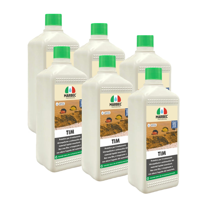 Trattamento idrorepellente antimacchia per cotto e pietre TIM   1LTx6Pz