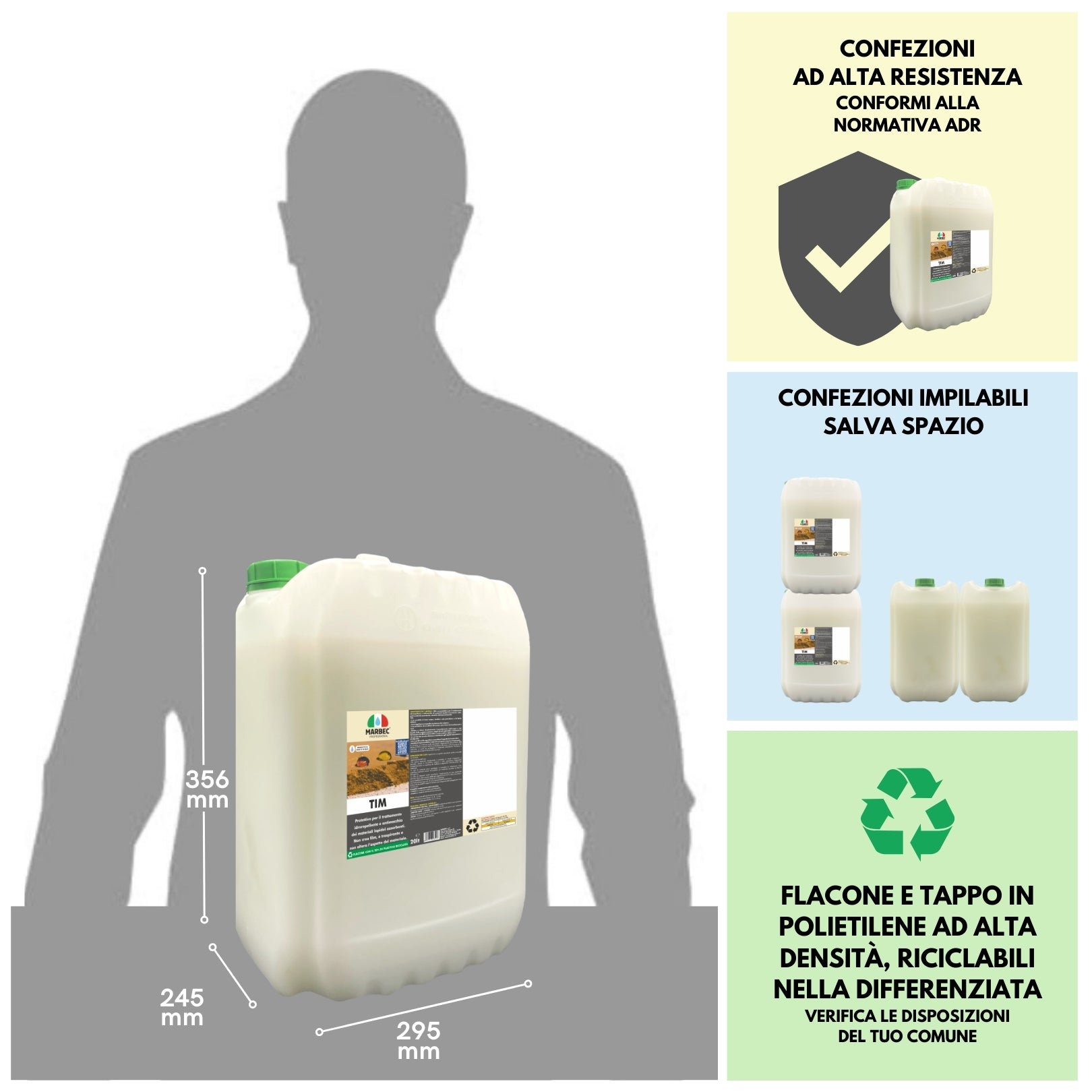 Trattamento idrorepellente antimacchia per cotto e pietre TIM   20LT