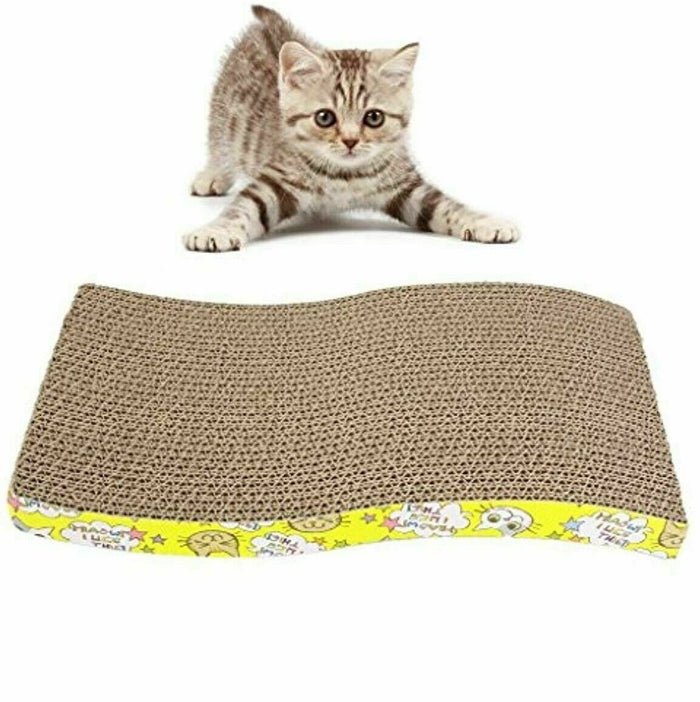TIRAGRAFFI GATTO IN CARTA CARTONE ONDULATO TIRA GRAFFI GIOCO PER GATTI LETTO