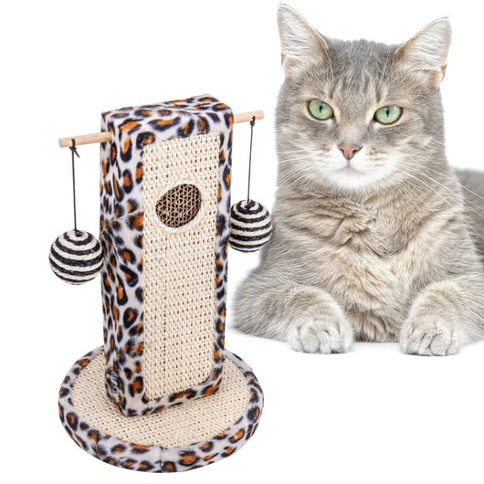 TIRAGRAFFI PER GATTI ALBERO GIOCHI GIOCO TIRA GRAFFI PER GATTO DA 30 CM