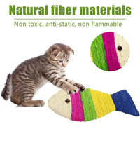 TIRAGRAFFI PER GATTI FORMA DI PESCE GIOCHI GIOCO 25CM. ART-14222-223