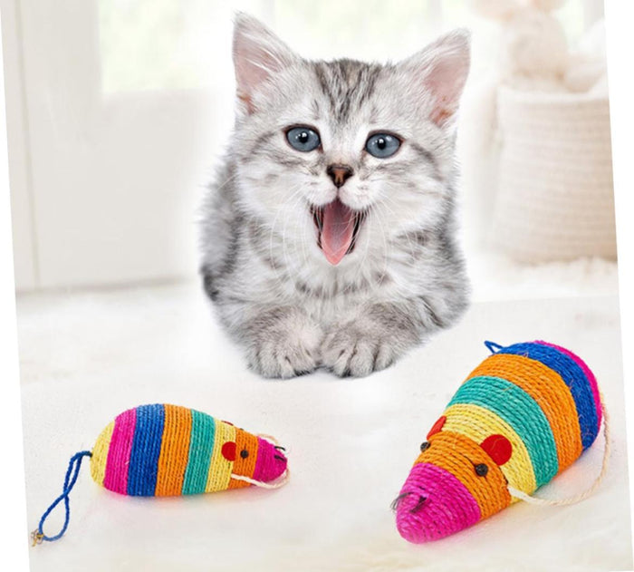 TIRAGRAFFI PER GATTI FORMA DI TOPO GIOCHI GIOCO 24CM. ART14222-224