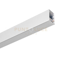TIRANA PROFILO IN ALLUMINIO SEZIONABILE COLORE  BIANCO 3MT PARETE/SOFFITTO/SOSPENSIONE PIU DIFFUSORE