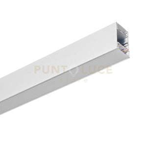 TIRANA PROFILO IN ALLUMINIO SEZIONABILE COLORE  BIANCO 3MT PARETE/SOFFITTO/SOSPENSIONE PIU DIFFUSORE