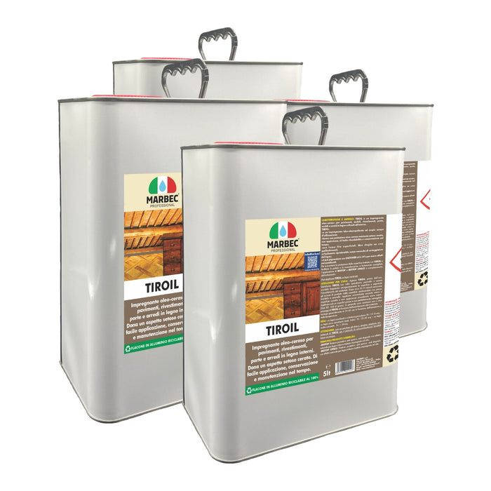 Impregnante per legno TIROIL   5LTx4Pz