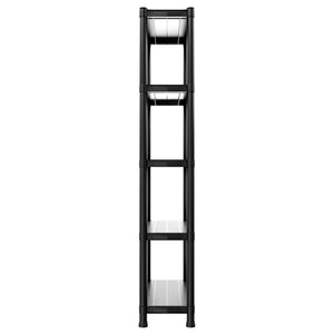Titan S - Scaffale Modulare 5 Ripiani 60x30xH180 cm in Resina Nero