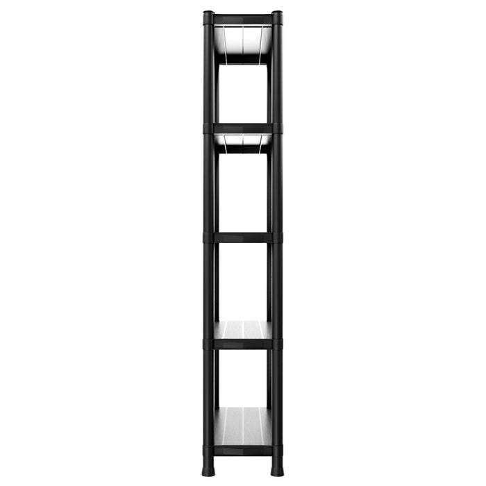 Titan S - Scaffale Modulare 5 Ripiani 60x30xH180 cm in Resina Nero