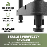 Titan X - Scaffale Modulare 5 Ripiani 90x45xH185 cm in Resina Nero