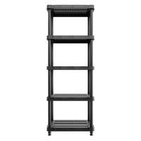 Titan X - Scaffale Modulare 5 Ripiani 90x45xH185 cm in Resina Nero