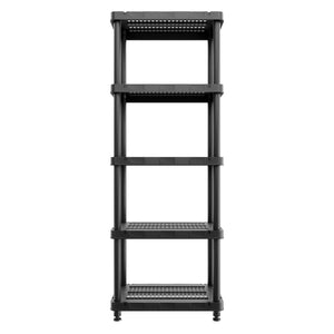 Titan X - Scaffale Modulare 5 Ripiani 90x45xH185 cm in Resina Nero
