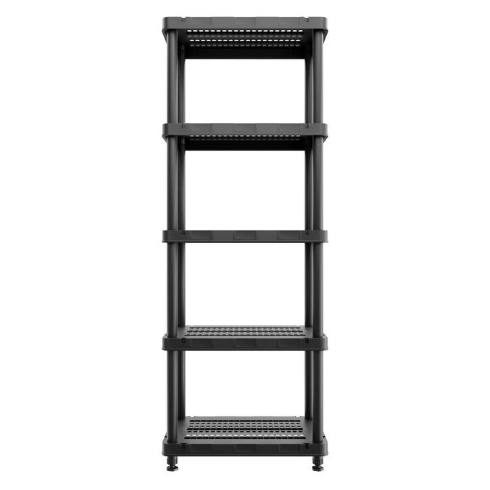 Titan X - Scaffale Modulare 5 Ripiani 90x45xH185 cm in Resina Nero