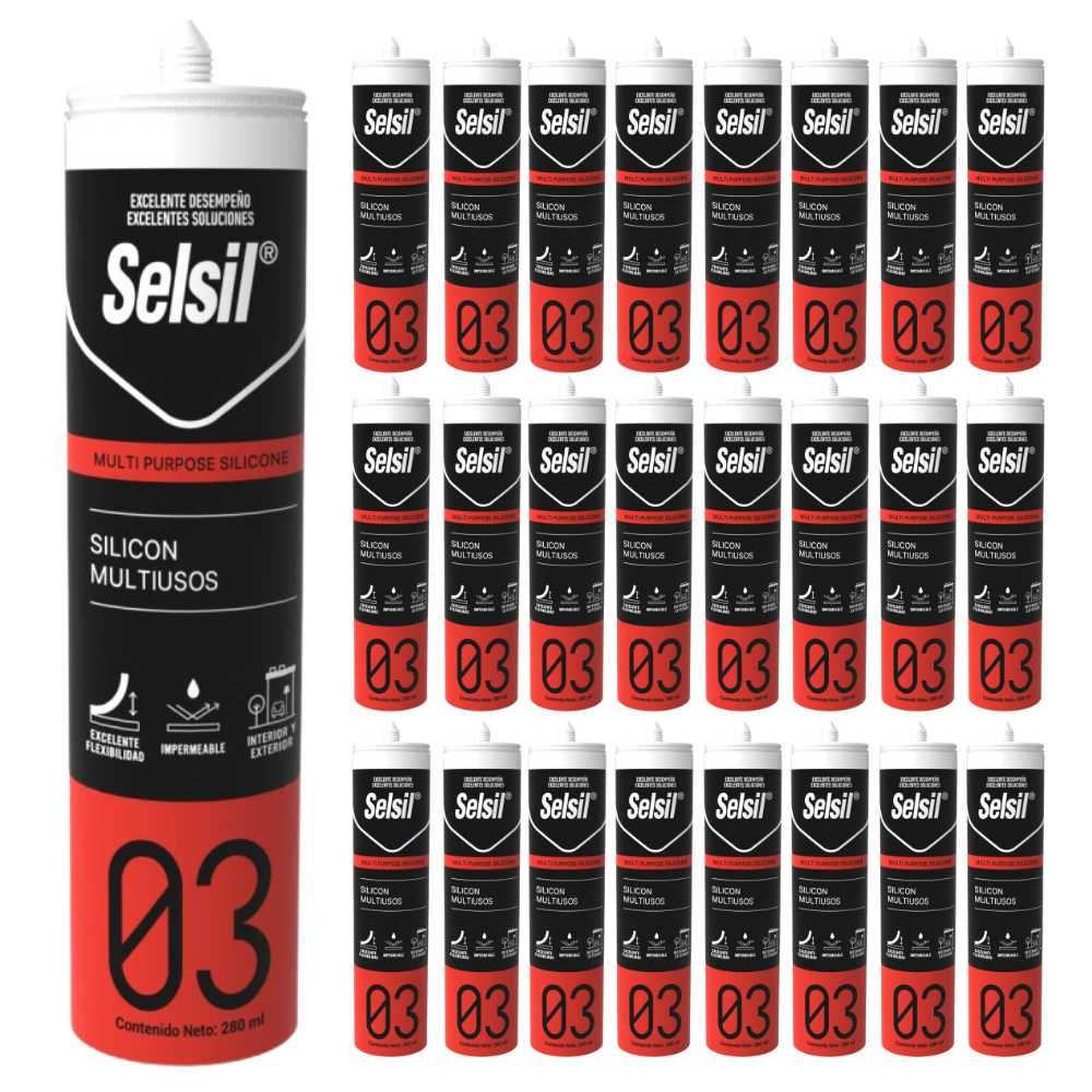 Silicone universale acetico plus trasparente antimuffa 280 ml confezione 25 pz