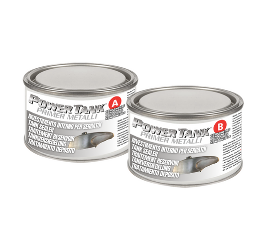 Power Tank Trattamento Primer Metalli Big 350 Gr Per Serbatoio Alluminio Acciaio Kit Big 720 Grammi per Auto Moto Scooter Vespa Auto d'Epoca
