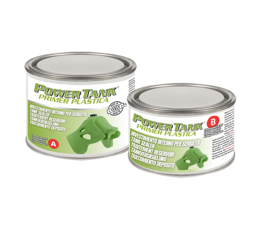 Power Tank Primer Plastica Trattamento Serbatoio Plastica Kit Medium 720 grammi Per plastica PMMA, PC, ABS, PS, PETG, PET, vetroresina, fibra carbonio