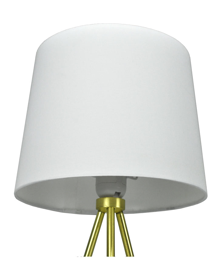 Lampada da tavolo con treppiede in metallo dorato, abat jour mod. Michelle TL22MIPM