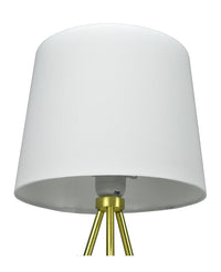 Lampada da tavolo con treppiede in metallo dorato, abat jour mod. Michelle TL22MIPM