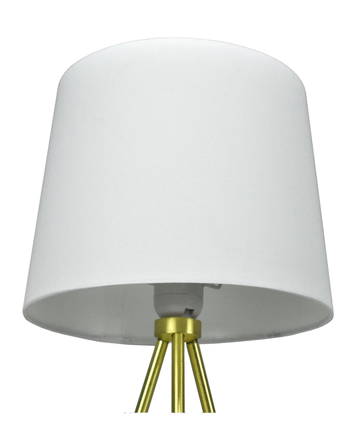 Lampada da tavolo con treppiede in metallo dorato, abat jour mod. Michelle TL22MIPM