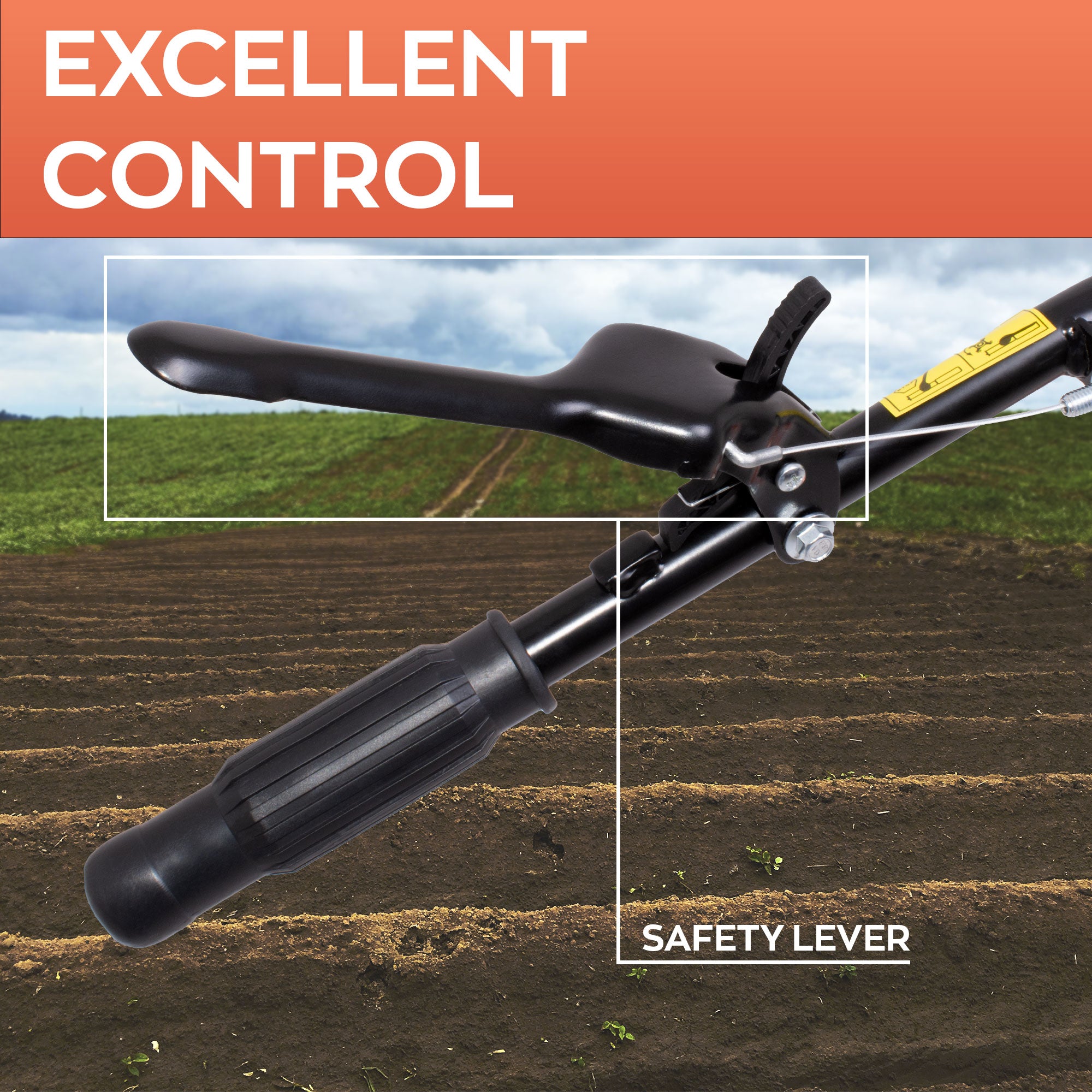 Tukang 140 - Motozappa per Orto a Scoppio a Benzina 4 tempi 2.5HP Motore 140cc con 4 Frese Ø30 cm